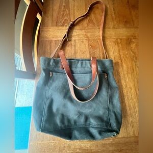 Madewell Black and Brown Tote Bag